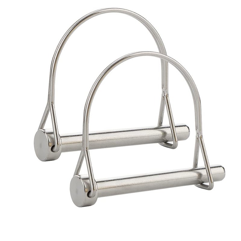 VTurboWay 2 Pack Safety Coupler Pin 5/16" x 2-3/4"(8mm x 70mm), Full Marine Grade 316 Stainless Steel Heavy Duty Shaft Locking Pin - Image 1